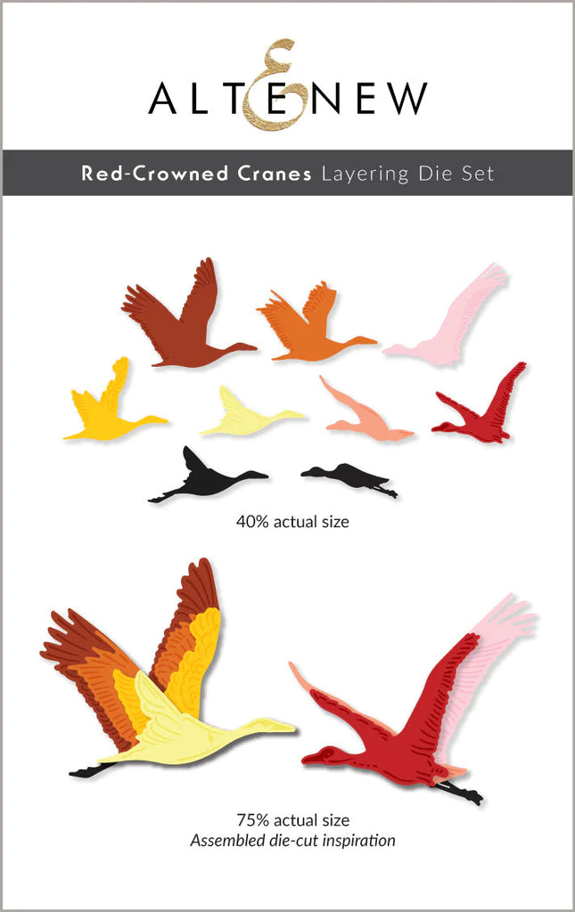 Red-Crowned Cranes Layering Die Set