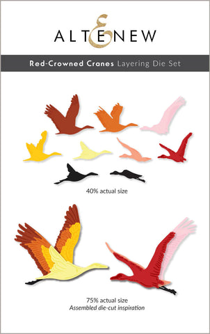 Red-Crowned Cranes Layering Die Set