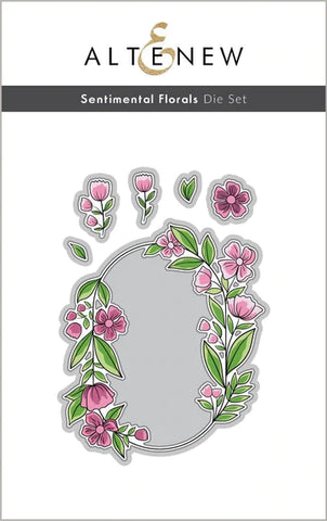 Ensemble de matrices de fleurs sentimentales