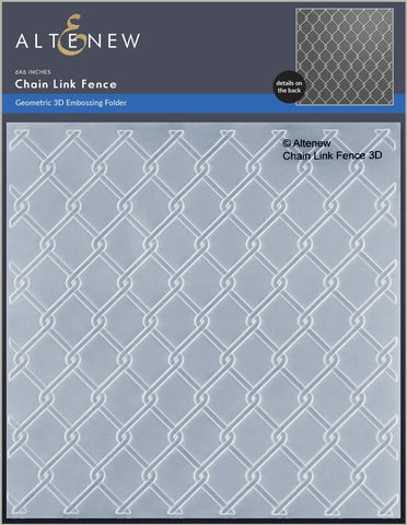 Chain Link Fence 3D Embossing Folder