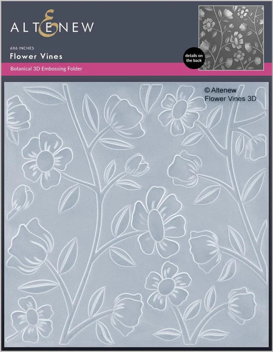 Flower Vines 3D Embossing Folder