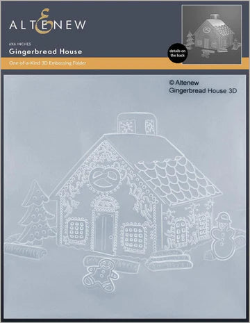Gingerbread House 3D Embossing Folder