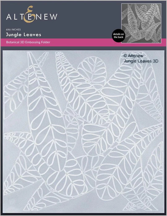 Jungle Leaves 3D Embossing Folder