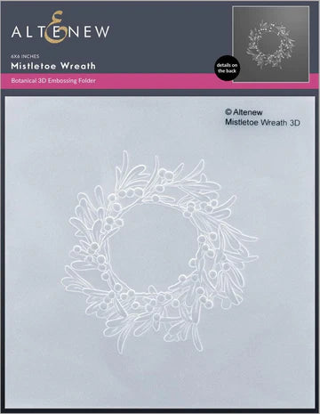 Mistletoe Wreath 3D Embossing Folder