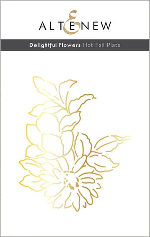 Delightful Flowers Hot Foil Plate