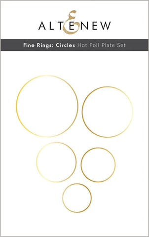 Fine Rings: Circles Hot Foil Plate Set