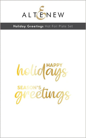 Holiday Greetings Hot Foil Plate Set