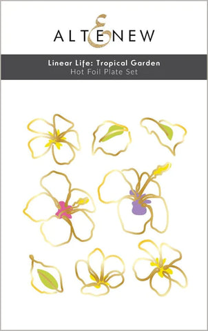Linear Life: Tropical Garden Hot Foil Plate Set