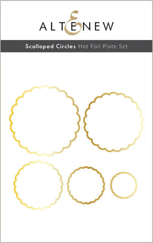 Scalloped Circles Hot Foil Plate Set