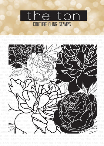 Peony Garden Cling Background