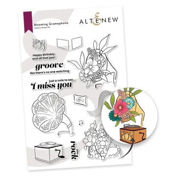 Blooming Gramophone Stamp Set