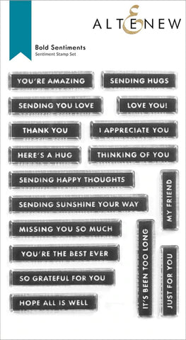 Bold Sentiments Stamp Set