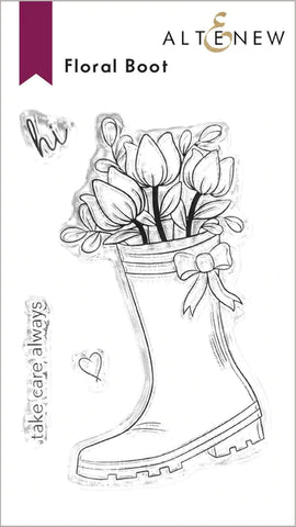 Floral Boot Stamp Set