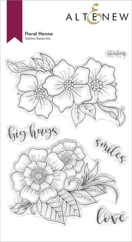 Floral Henna Stamp Set