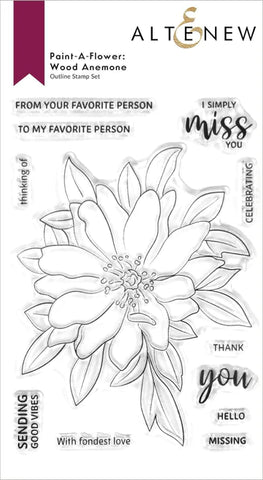 Paint-A-Flower: Wood Anemone Outline Stamp Set