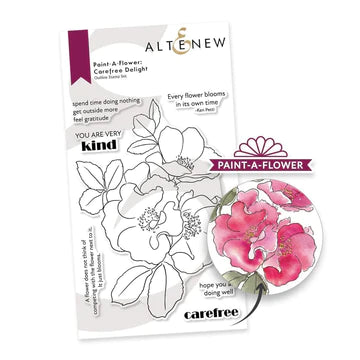 Paint-A-Flower: Carefree Delight Outline Stamp Set