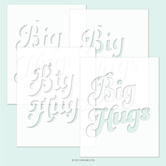 Sending Hugs Stencils 4.75 x 6 (4/pk)