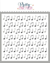 Layered Music Notes Stencil (3 Layer)