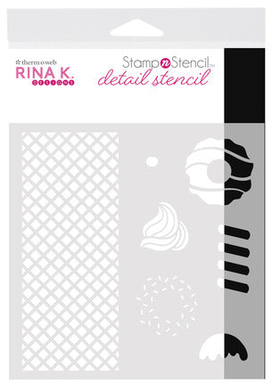 Rina K Designs Pochoir de détail Sweet Stuff