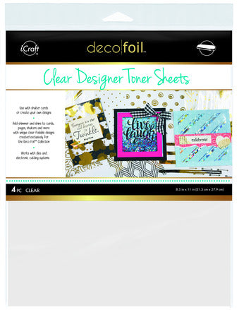 Deco Foil Clear Sheets - Printable
