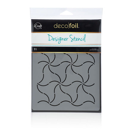 Deco Foil Designer Stencil 6" x 8" - Pinwheels