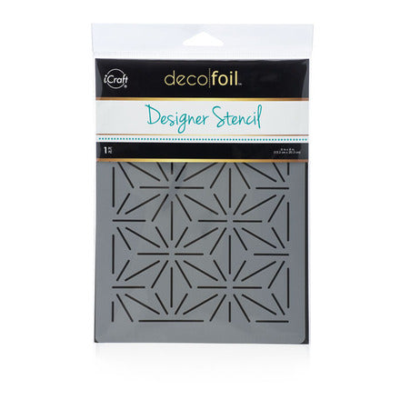 Deco Foil Designer Stencil 6" x 8" - Starburst
