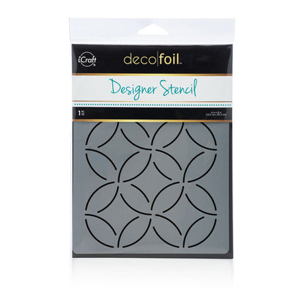 Deco Foil Designer Stencil 6" x 8" - Abstract Circles