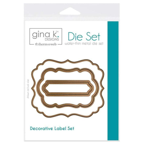 Gina K Designs Decorative Labels Dies (3 nested dies)