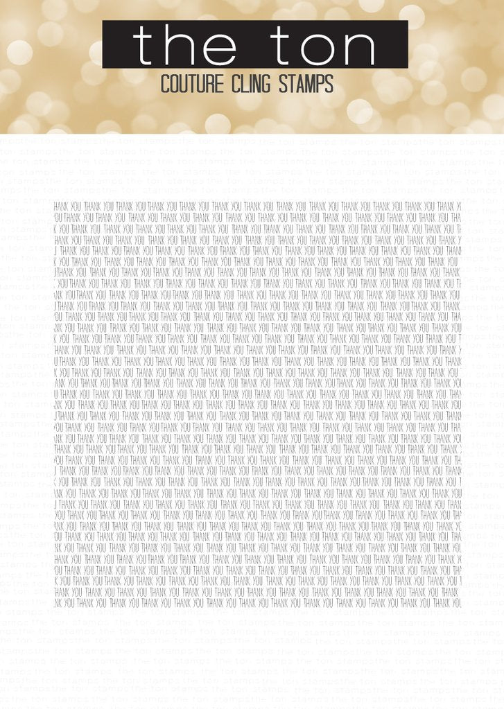Tiny Thank You Cling Background