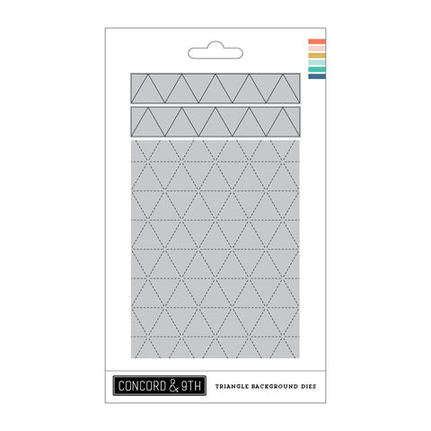 Triangle Background Dies 3 pieces (Backer: 8.25 x 5.25)