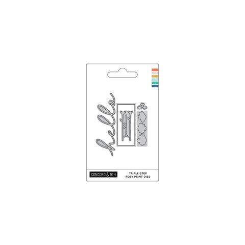 Matrices d'impression Posy en trois étapes, 5 pièces (support : 4,75 x 3)