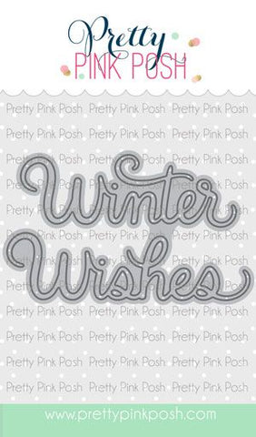 Winter Wishes Script Die